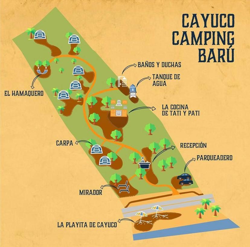 Отель Cayuco Camping Baru Santa Ana  Экстерьер фото